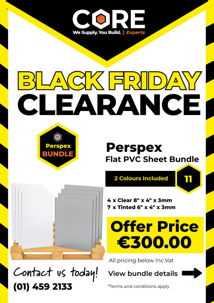 Perspex Flat PVC Sheet Bundle